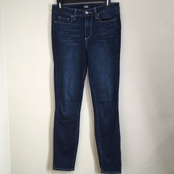 PAIGE Hoxton High Waist Ankle Skinny Jeans (E10) - Picture 1 of 3